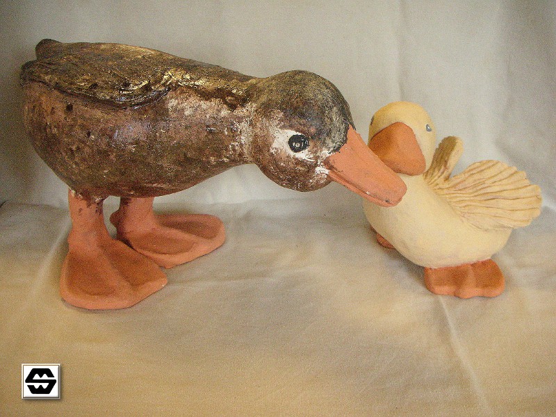Keramikfiguren Enten